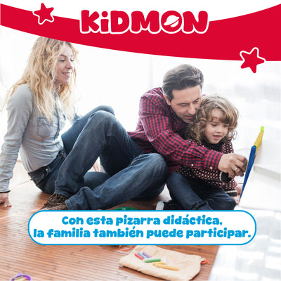 Pizarra Atril Didáctica Magnética Kidmon Doble Cara Niños
