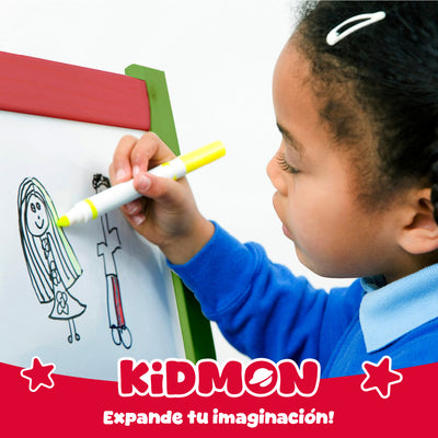 Pizarra Atril Didáctica Magnética Kidmon Doble Cara Niños