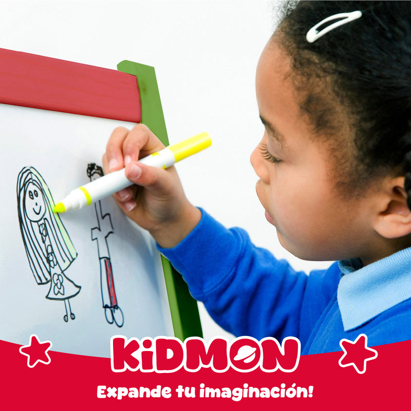 Pizarra Atril Didáctica Magnética Kidmon Doble Cara Niños