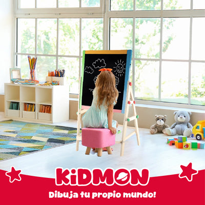 Pizarra Atril Didáctica Magnética Kidmon Doble Cara Niños