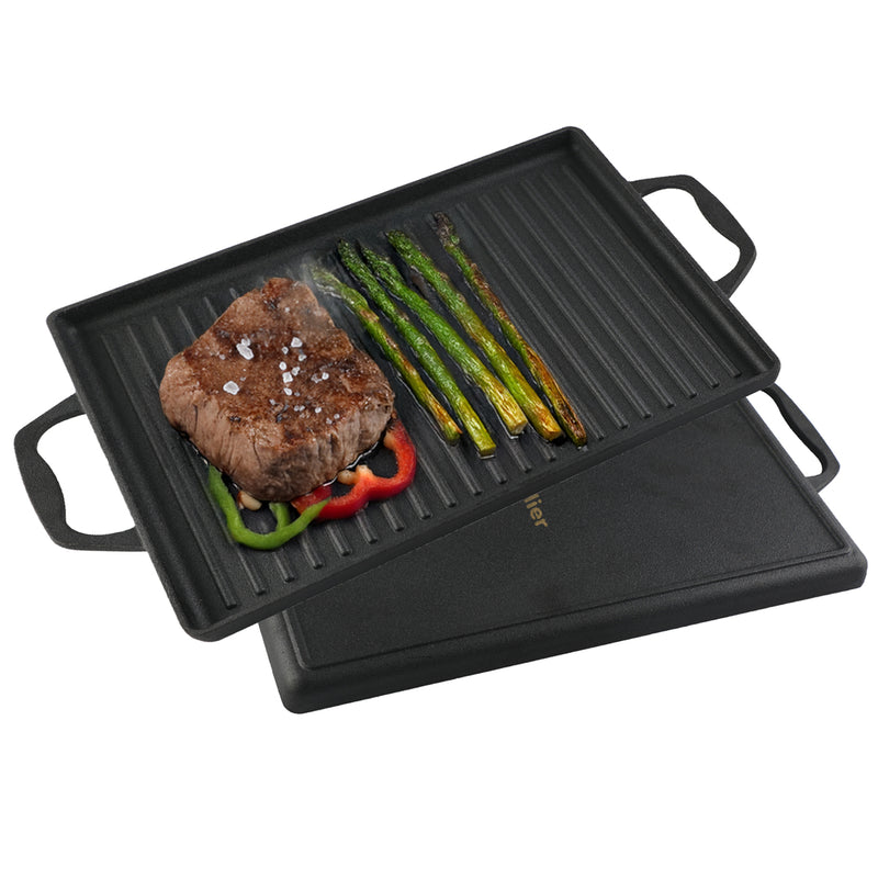 Plancha Churrasquera Hierro Fundido Atelier Cocina 2 en 1