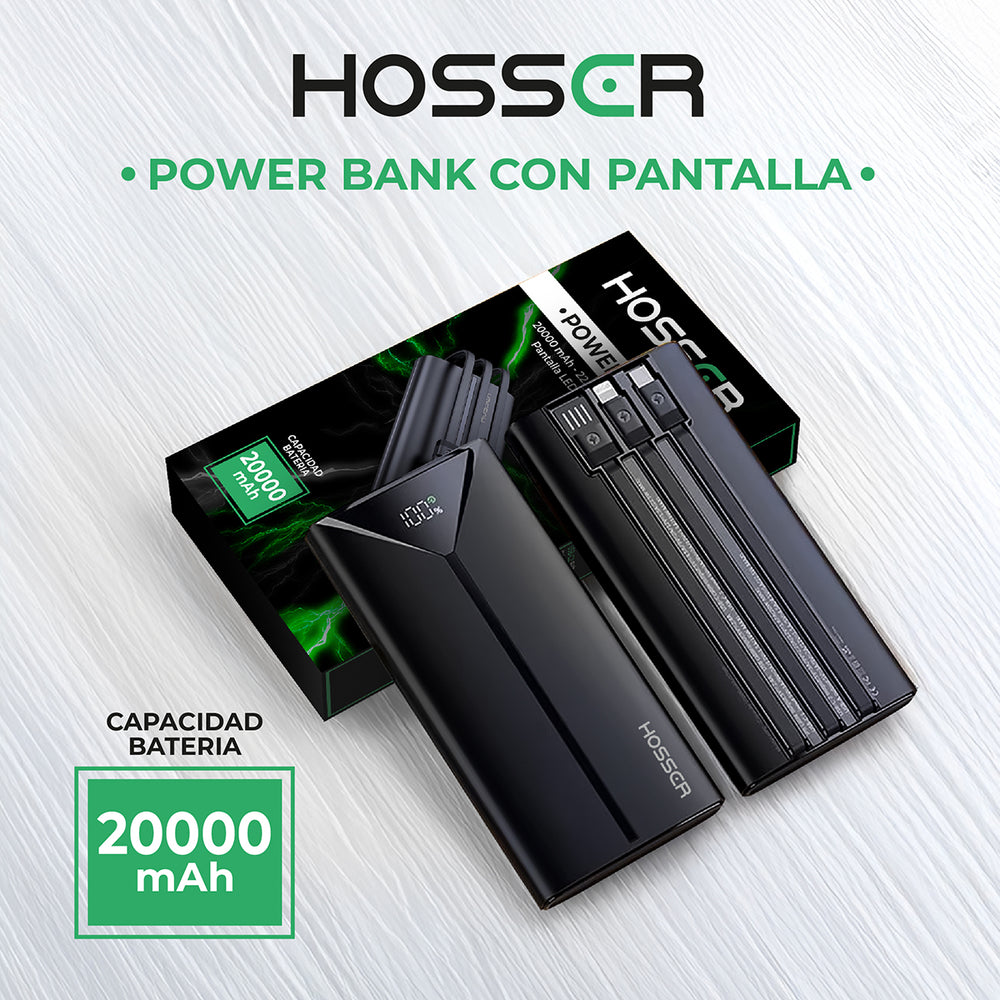 Power Bank 20000mah Hosser Cargador Portatil Celular Externo