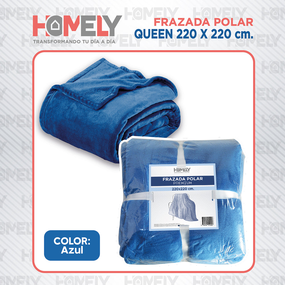 Frazada Polar Termica Queen Homely Manta 220x220cm 300gsm