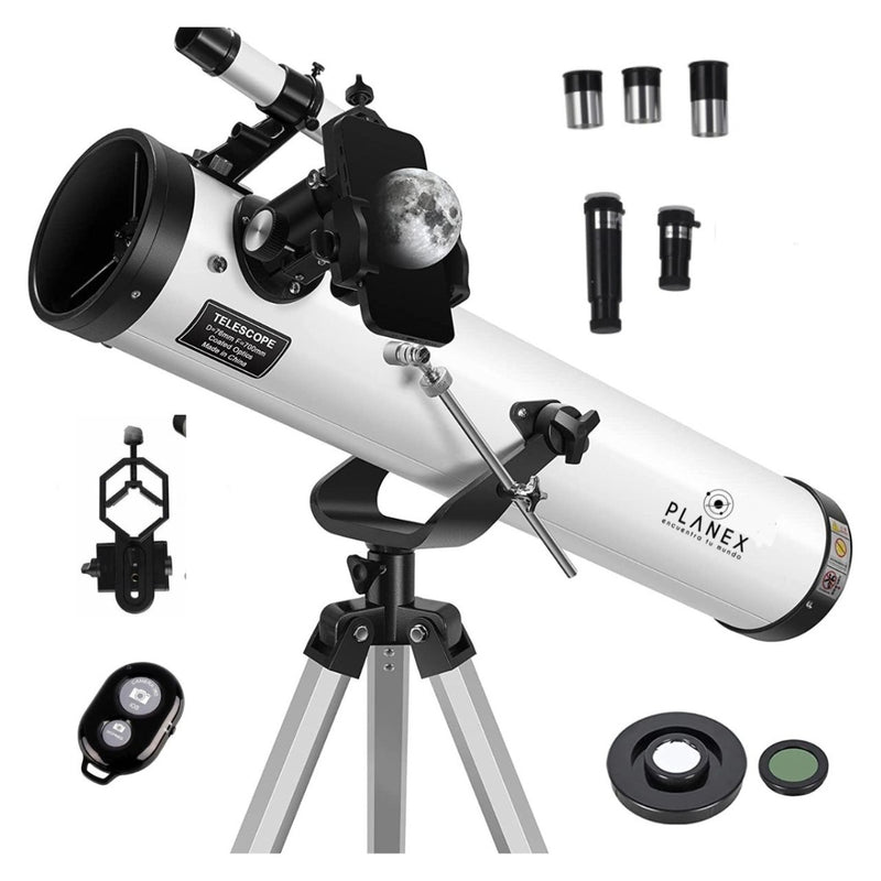 Telescopio Astronómico Newtoniano F70076 Planex + Soporte