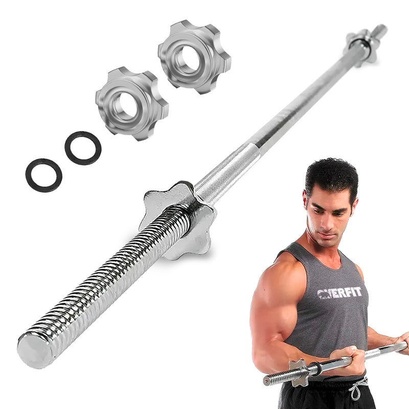 Barra Preolimpica Recta 4.2 kg Overfit 120Cm Cromada Fitness