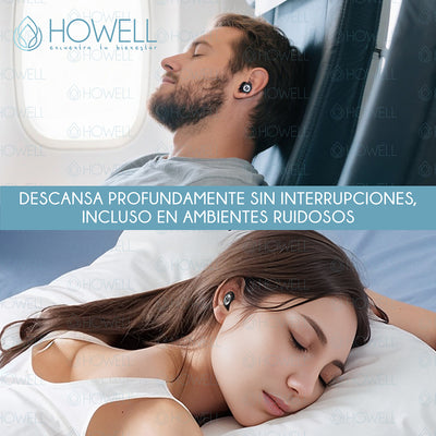 Protectores Auditivos Tapones Anti Ruido 45db Howell  Reduce el Sonido Para Musicos Dormir Reutilizables
