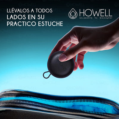 Protectores Auditivos Tapones Anti Ruido 45db Howell  Reduce el Sonido Para Musicos Dormir Reutilizables