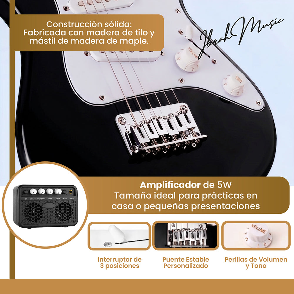 Guitarra Eléctrica 30 Pulgadas Niño Ibrah Music - 04