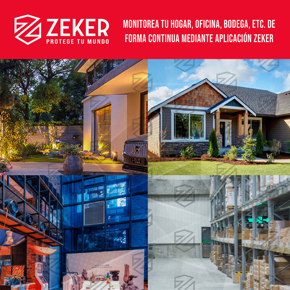 Camara De Seguridad 5G Zeker Doble 4MP Exterior Impermeable