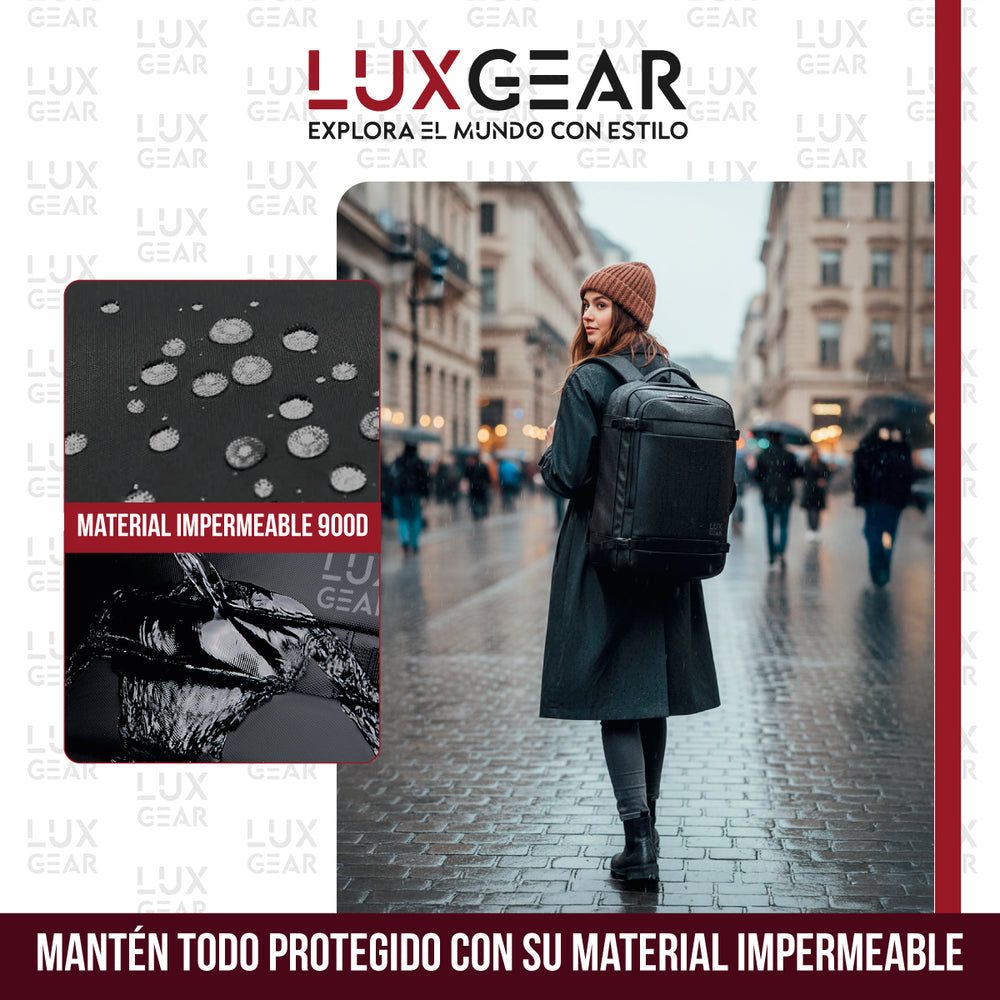 Mochila De Viaje 900D Luxgear Notebook Cabina 28 Litros