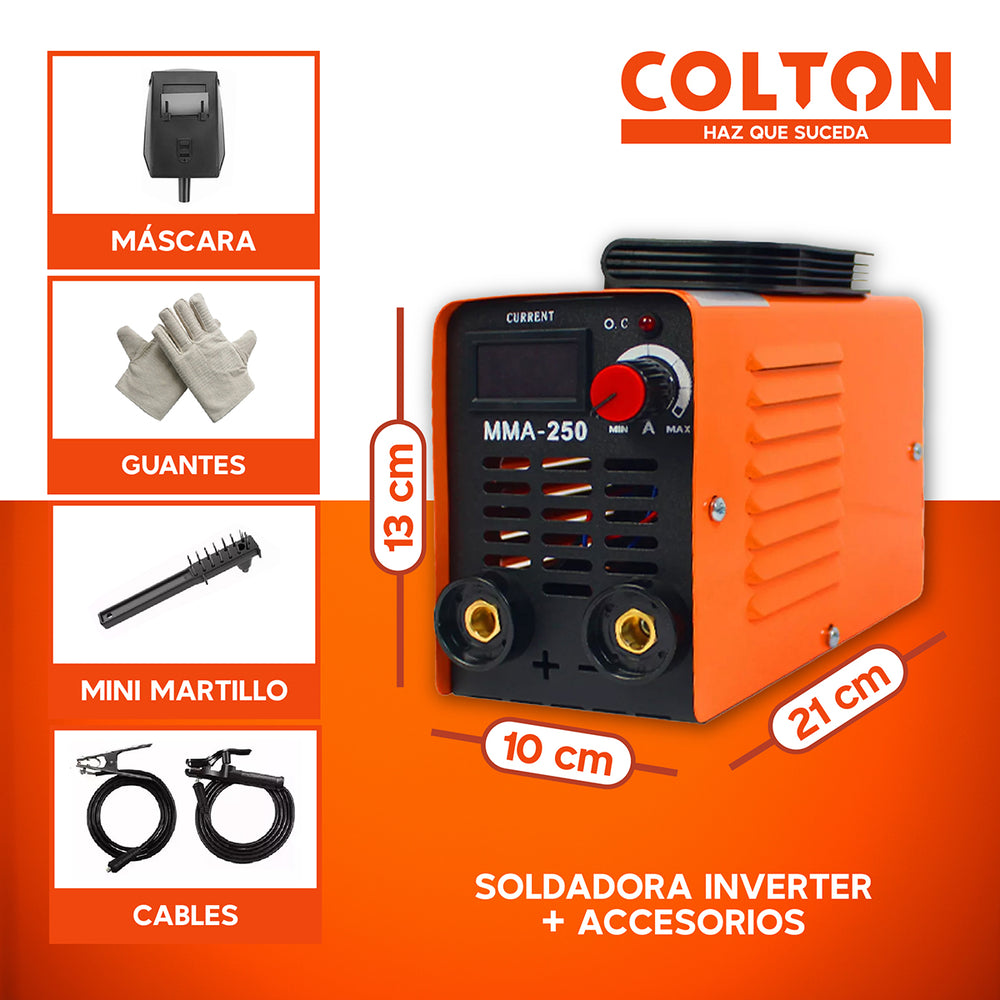 Soldadora Inverter Colton 4KW 220V + Accesorios