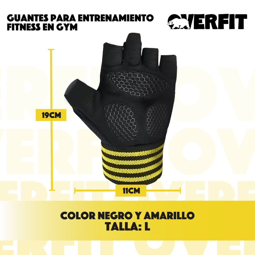 Guantes gym entrenamiento fitness talla L