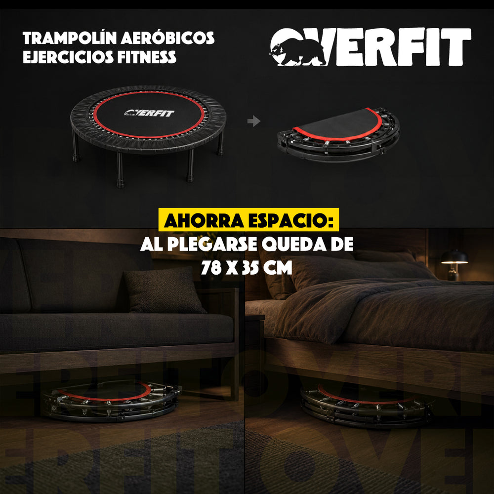 Trampolín Brincolín Aeróbicos Overfit Ejercicio Fitness Yoga