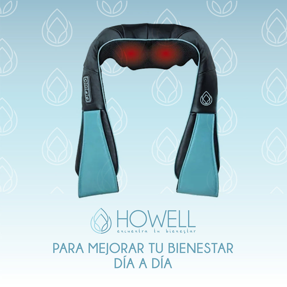 Masajeador De Cuello Espalda Howell Cervical V4 Celeste