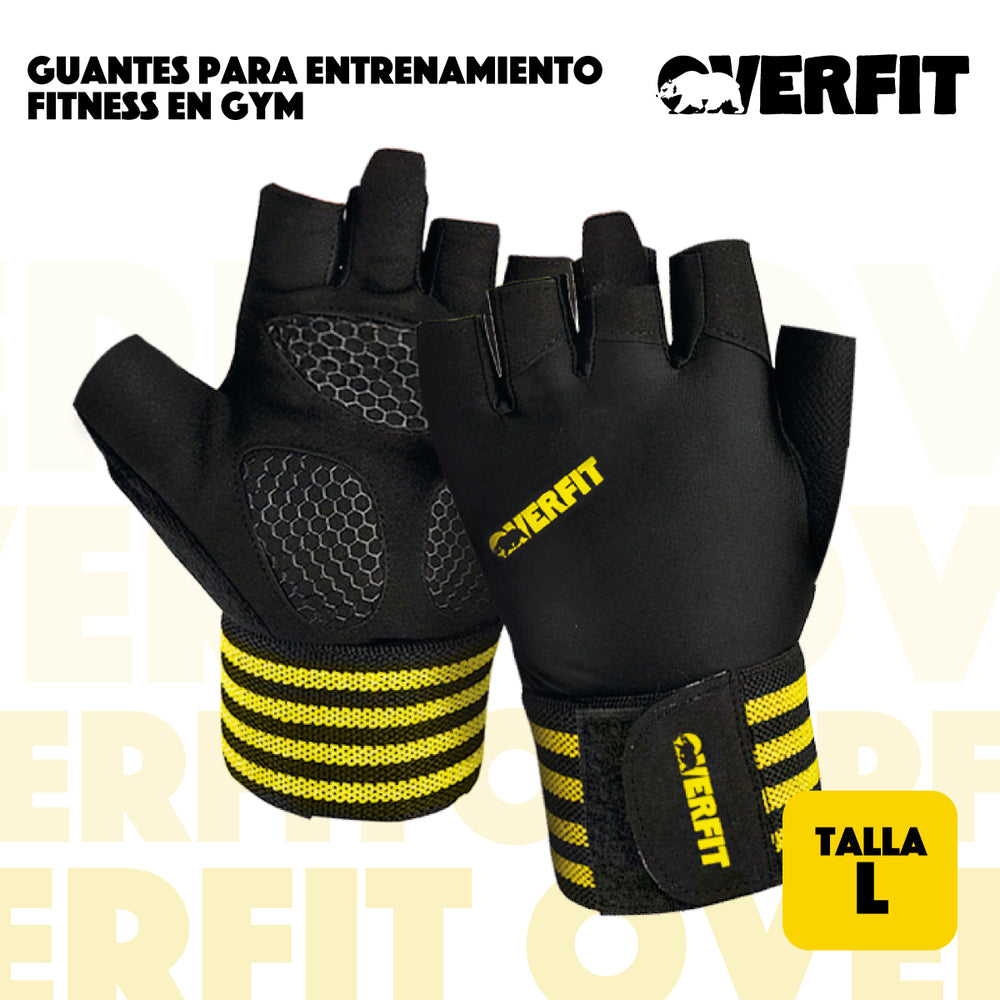 Guantes gym entrenamiento fitness talla L