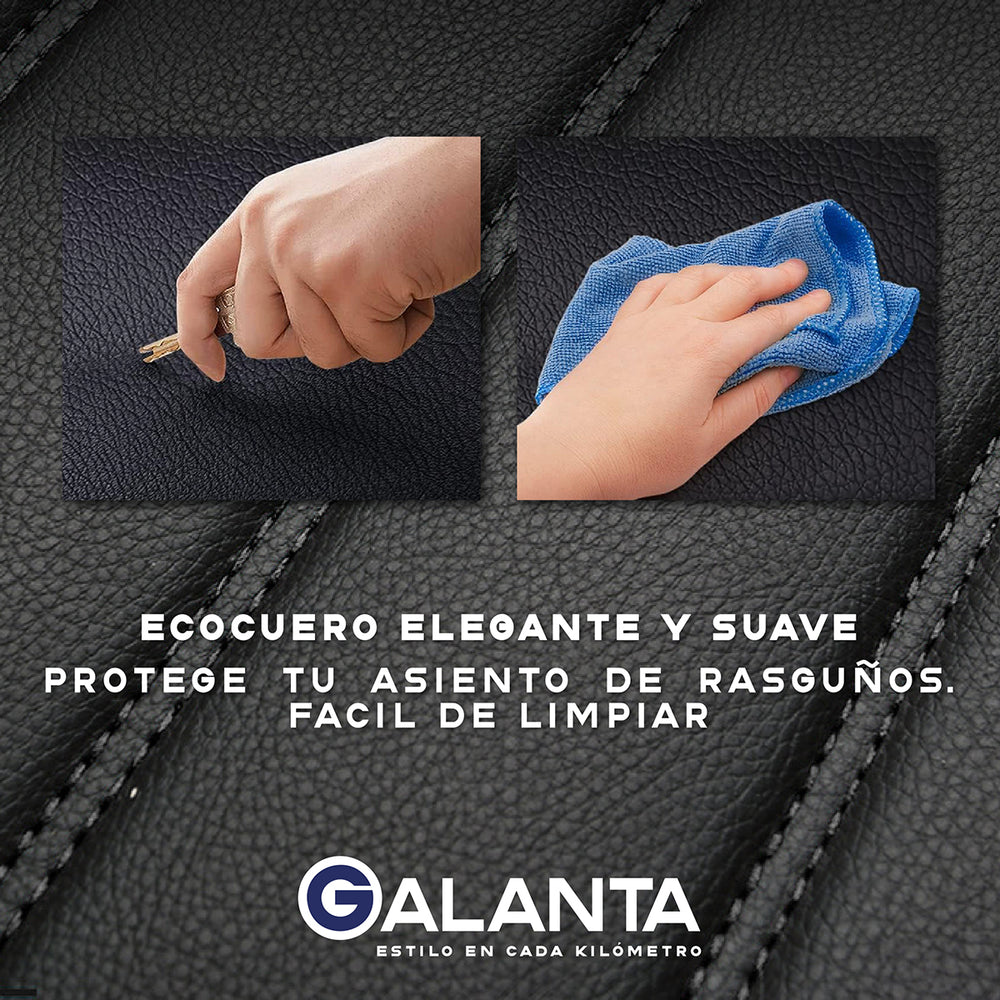 Fundas de Asiento Ecocuero Negro (Set 5 Asientos)