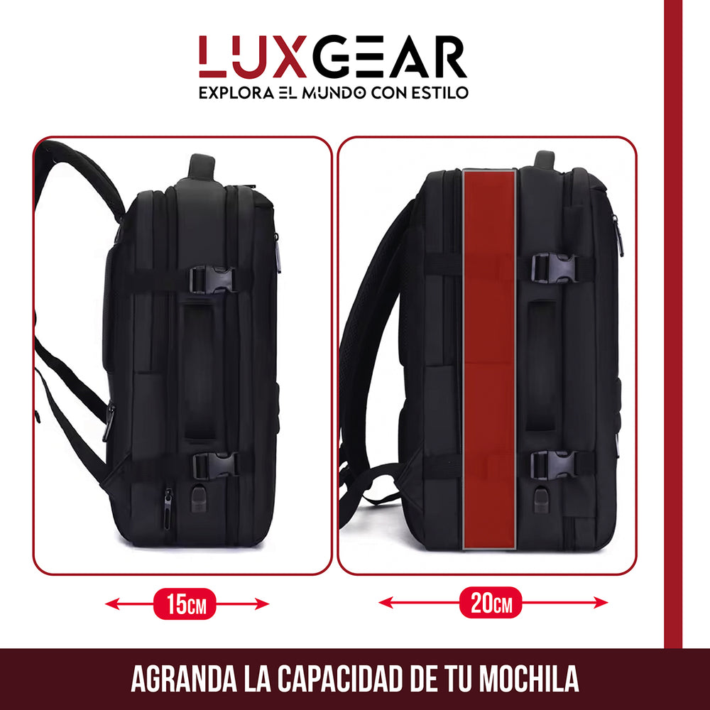 Mochila Maleta Viaje Cabina Luxgear Notebook Impermeable 48L
