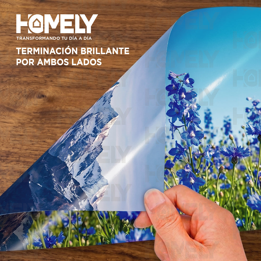 Papel fotográfico doble faz brillante A4 100 hojas 260 g