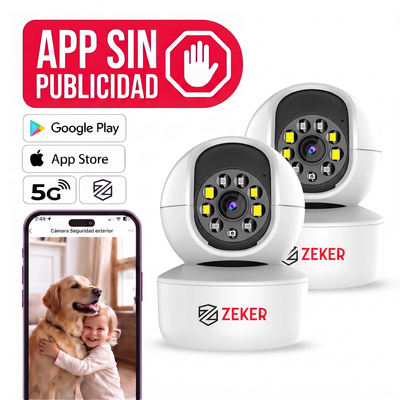 Camara De Seguridad Interior Wifi IP Zeker 2MP 2.4G X2