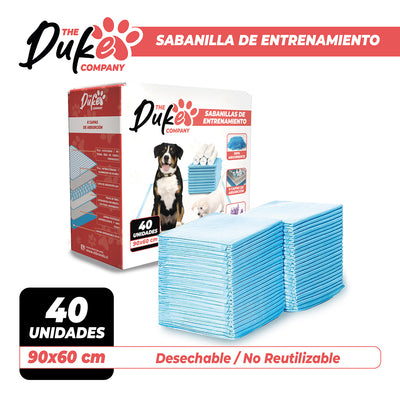 Sabanillas Para Perro 90x60 Duke 6 Capas Aromáticas 40U