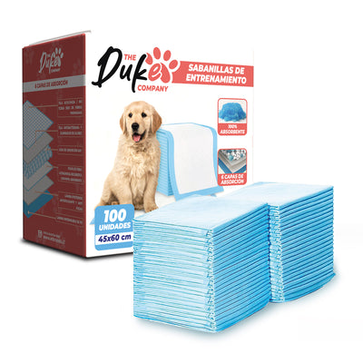 Sabanillas Para Perro 45x60 Duke 6 Capas Aromáticas 100u