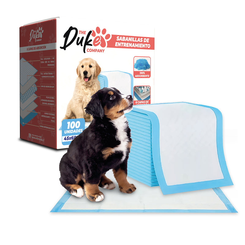Sabanillas Para Perro 45x60 Duke 6 Capas Aromáticas 100u