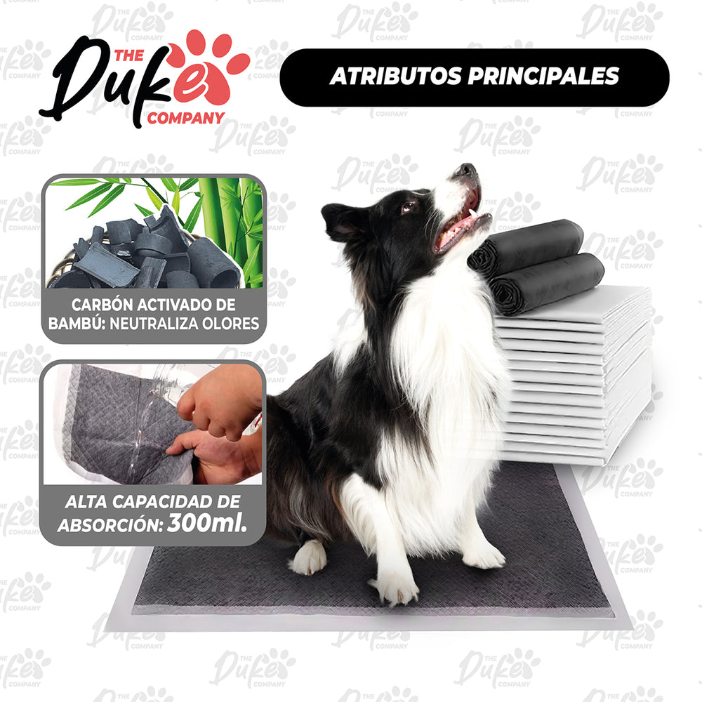 Sabanillas para Perro Carbón 60x60 cm (40U)