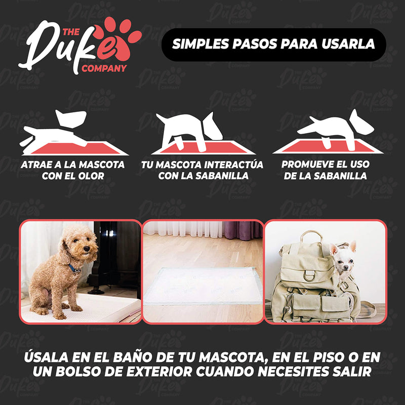 Sabanillas Para Perro Carbon 60x60 Duke 6 Capas Aromaticas 40U Pad