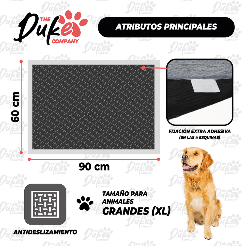 Sabanillas para Perro Carbón 60x90 cm (40U)