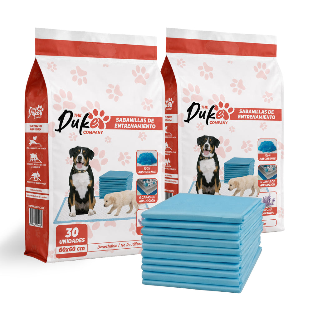 Sabanillas entrenamiento Duke 60x60 cm pack 60 unidades desechable