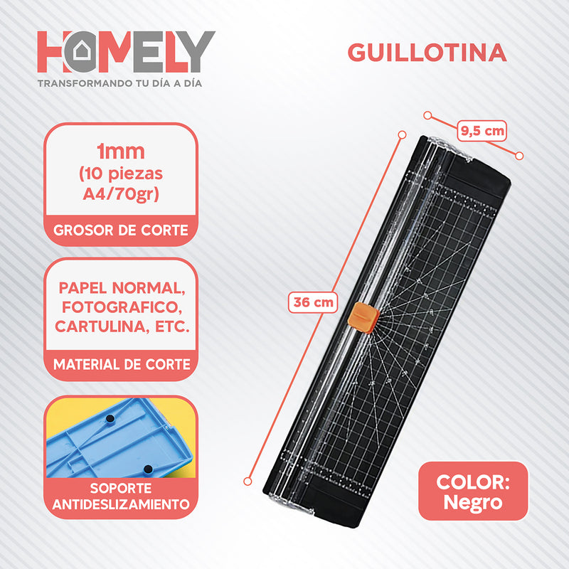 Guillotina + Perforadora + Corchetera Termolaminadora Set