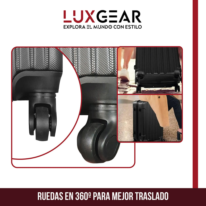 Maletas 10 15 23kg Luxgear Set x3 Maletas Viaje Antigolpes