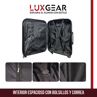 Maletas 10 15 23kg Luxgear Set x3 Maletas Viaje Antigolpes