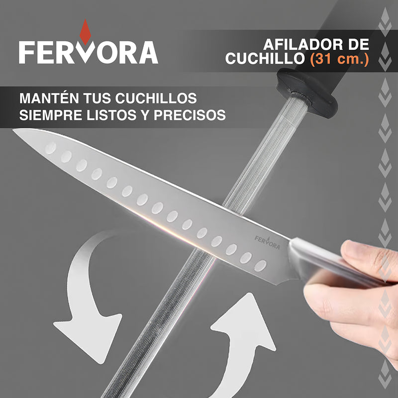 Cuchillo Chef Profesional Fervora De Cocina Set 15 Pzs