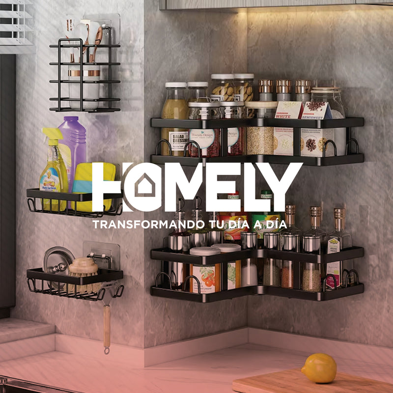 Organizador de ducha acero inoxidable Homely Set X7