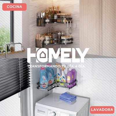 Organizador de ducha acero inoxidable Homely Set X7