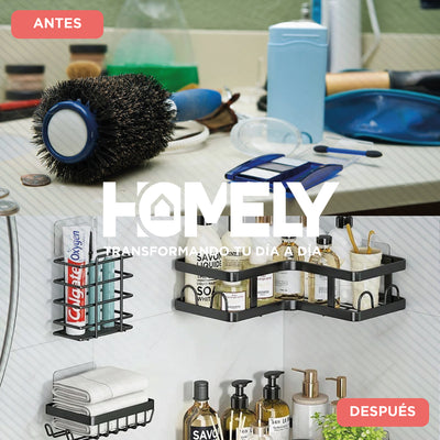 Organizador de ducha acero inoxidable Homely Set X7