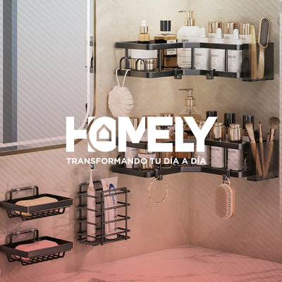 Organizador de ducha acero inoxidable Homely Set X7