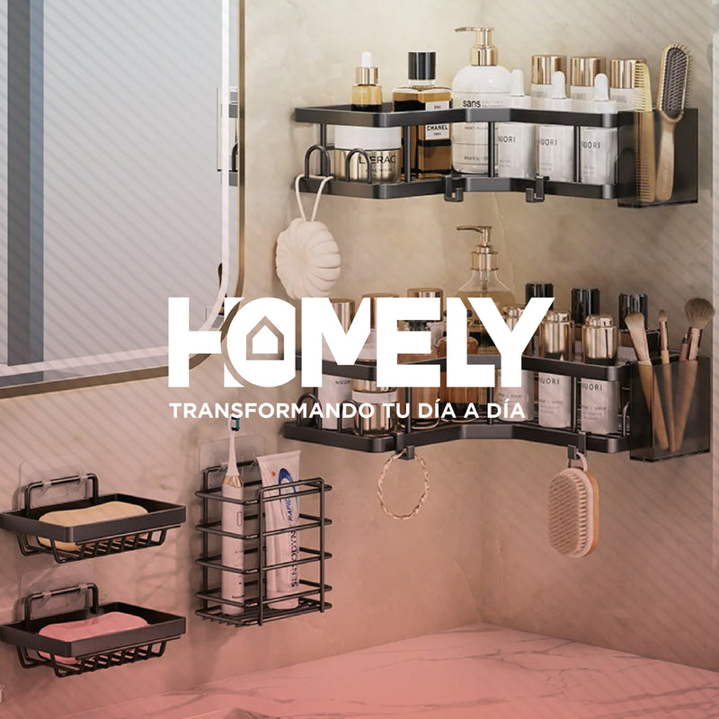 Organizador de ducha acero inoxidable Homely Set X7