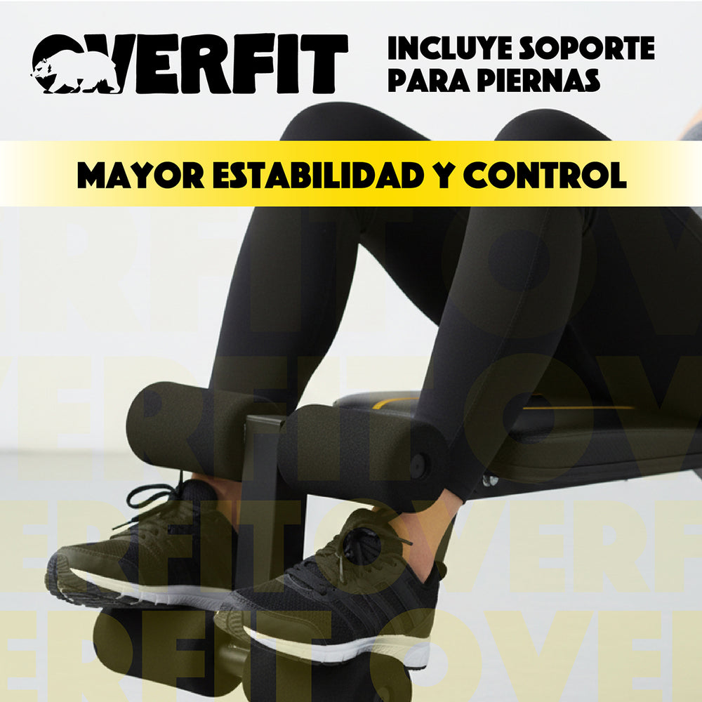 Banco Reclinable Gym Multifuncional Overfit Press Ajustable