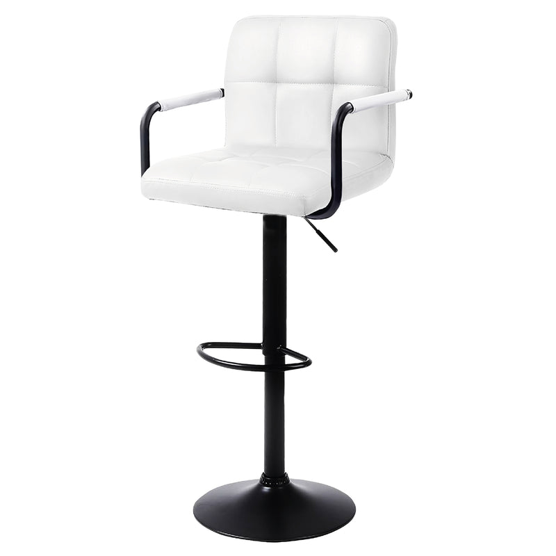 Silla De Bar Piso Taburete Homely Noir Comfort 61-81CM  Blanco