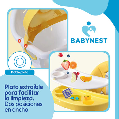 Silla Comer Bebe BabyNest TotTaste 2 en 1 + Canasto