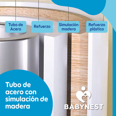 Silla Comer Bebe BabyNest TotTaste 2 en 1 + Canasto