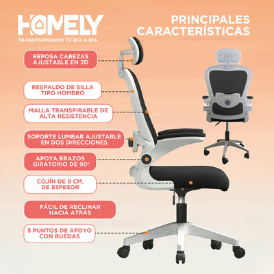 Silla Oficina Ergonómica Escritorio Ejecutiva Gerencial