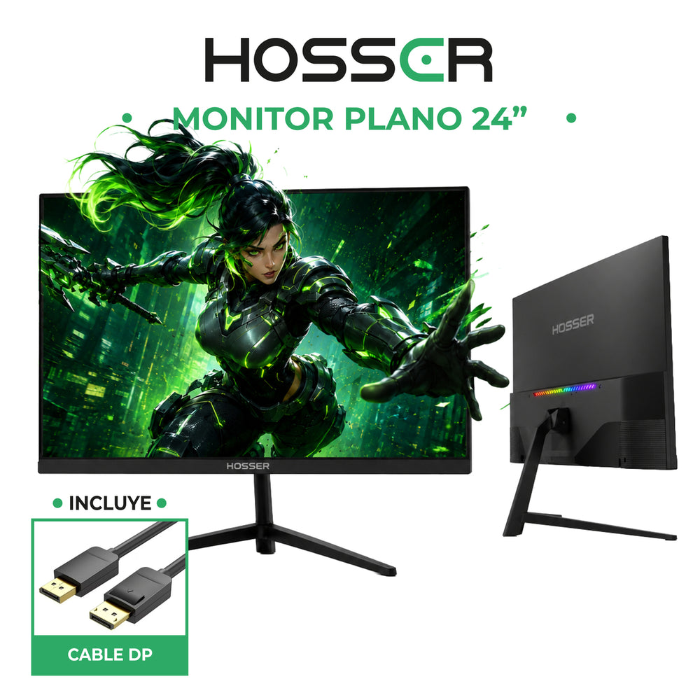 Monitor Gamer Hosser 24" 200 Hz 1ms Plano