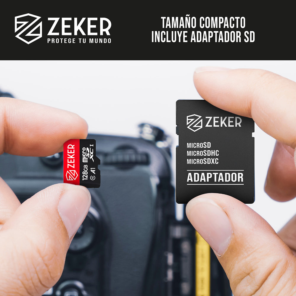 Tarjeta MicroSD 128GB + Adaptador