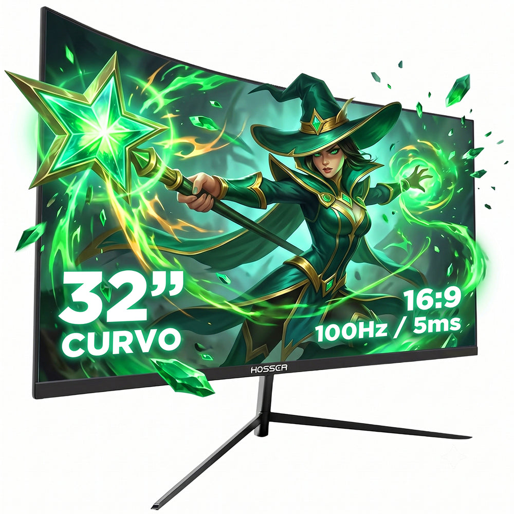 Monitor Gamer Curvo 32 Pulgadas Hosser FHD Gaming Monitor