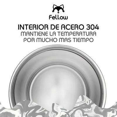 Termo Vaso Mug Térmico Juniper By Fellow 1.2L Acero Inox 304 - Blanco