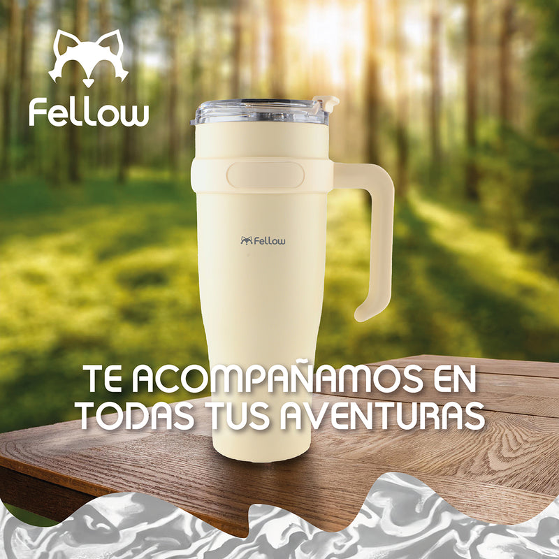 Termo Vaso Mug Térmico Juniper By Fellow 1.2L Acero Inox 304 - Blanco