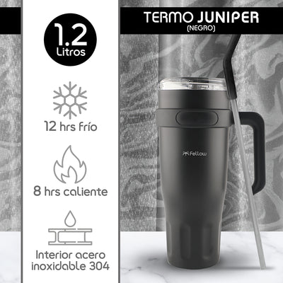 Termo Vaso Mug Térmico Juniper By Fellow 1.2L Acero Inox 304 - Negro